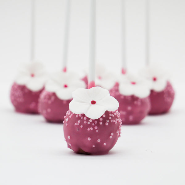 Cakepops Kirschblüten-Erdbeer-Vanille